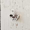 Sterling Silver Tiny Pig Charm Necklace, 18"
