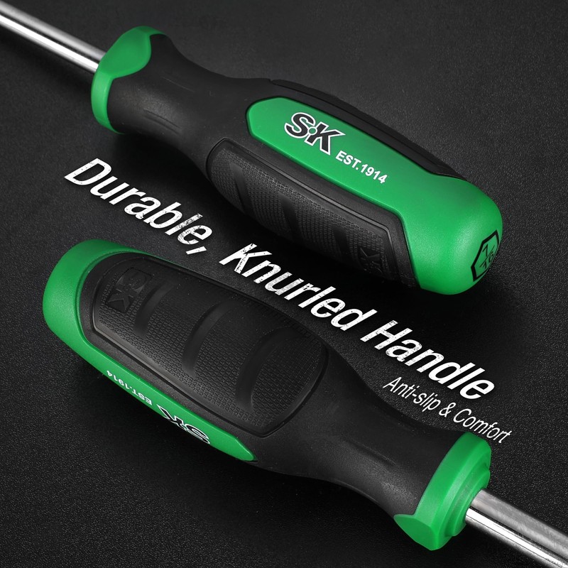 SK 7-Piece SAE Nut Driver Set, 3/16", 1/4", 5/16", 11/32",