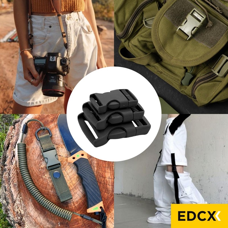EdcX Plastic Side Release Buckle (25mm, 38mm and 50mm) |