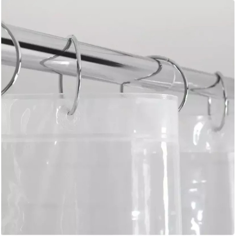 Mainstays Clear Shower Curtain Liner Anti-Bacterial PEVA 70x71 Water Repellent