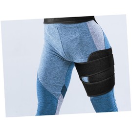 Beavorty 1pc Adjustable Hip Protection Band for Skiing and Cycling Durable Leg Protector Belt Black for Enhanced Comfort and Injury Prevention