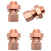 FDXGYH 4 Pack Grounding Split Bolt Connector Copper Grounding Clamps