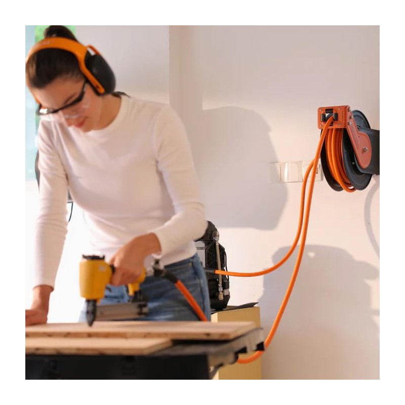 Giraffe Tools TA15B Retractable Air Hose Reel Wall Mount 3/8"