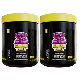 Cobra Fort Gel Corporal Caliente para Deportistas, Efecto Calor, 500g, Pack de 2 Unidades