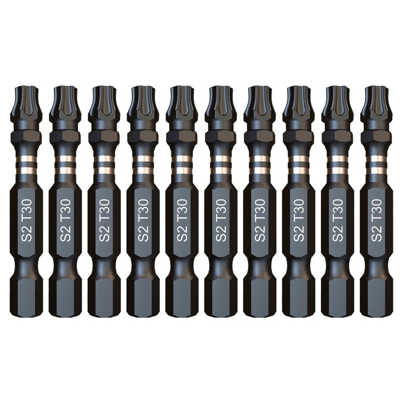 10 x SabreCut SCTX3050_10 50mm TX30 T30 Impact Screwdriver Driver
