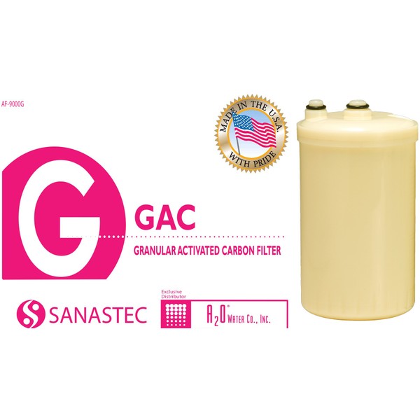 A2O WATER - MADE IN USA, Granular Activated Carbon Replacement Alkaline Water Filter for SD501, DX II, Toyo and Impart (HG Type Only), (See Image to Identify The Models)