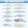 Unpainted Fishing Lures Making Kit, 378pcs DIY Blank Lure Crankbaits
