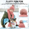 SATINIOR 5 Pieces Winter Beanie Hat Scarf Touchscreen Gloves and
