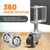 Uscaster Gate Wheel 2 Inch Heavy-Duty Caster for Wooden Gates
