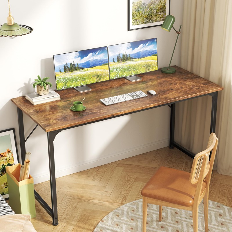 Huuger Computer Desk, 40 Inch Office Desk, Gaming Desk with