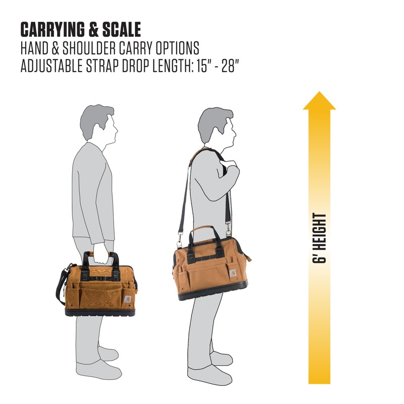 Carhartt Onsite Tool Bag, Durable Water-Resistant, Tool Storage Bag, Heavyweight