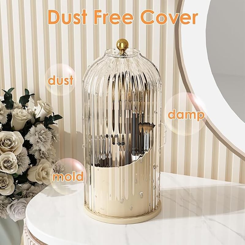 Toothbrush storage rack 360 Rotating Beauty Brushes Storage, Makeup Brush