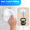 2 x Shower Handles, No Drilling, Shower Handle with Suction