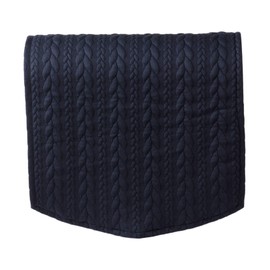 Classic Home Store Stretch Cable Knit Pattern Single Chair Back Antimacassar Furniture Cover (Navy)