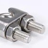 8Pcs Stainless Steel Wire Rope,M3 Cable Clamp,Adjustable Wire Clamps,for Wire