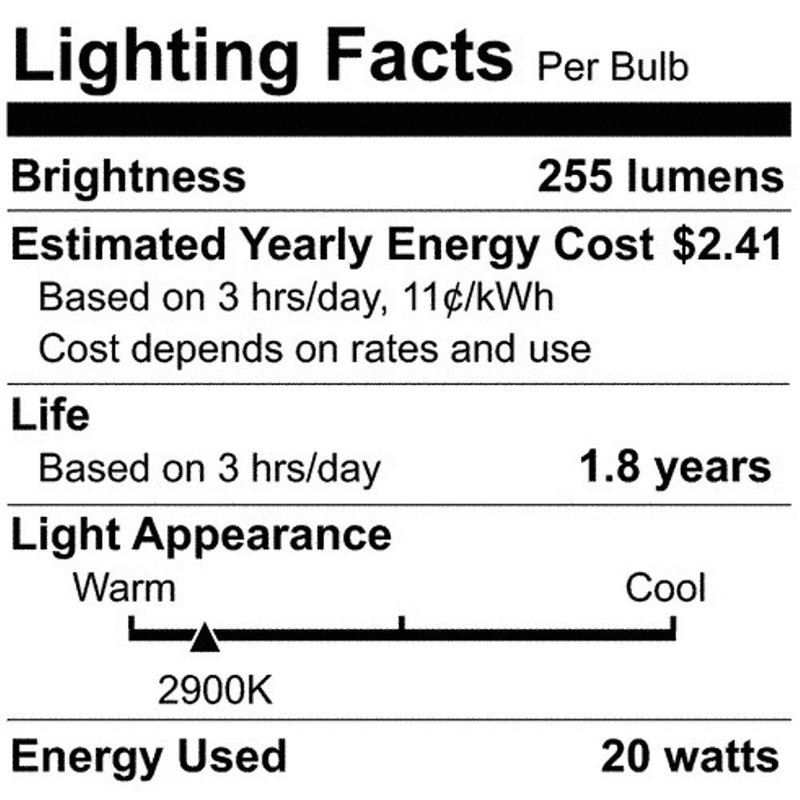 Satco S4354 12V 20-Watt MR16 GX5.3 Base Light Bulb, Frosted
