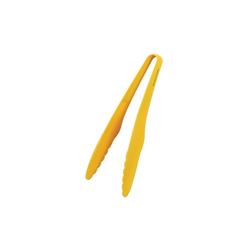 Delish Kitchen Pearl Metal Tongs, All Nylon, Yellow, G-5205
