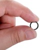 50 Pieces Black Split Rings 10 mm Metal Round Key