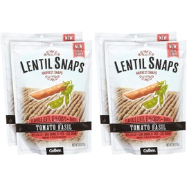 Calbee Lentil Snaps - Tomato Basil - 3 OZ - 4 Pack