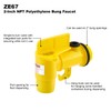 Zeeline By Milton ZE67 2-Inch Polyethylene Bung Faucet