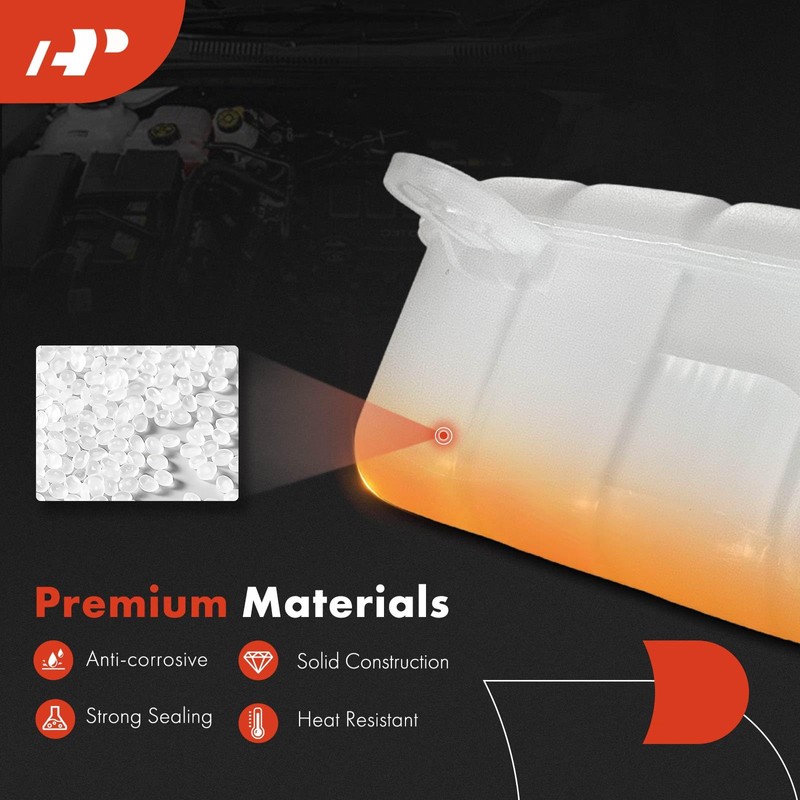 A-Premium Engine Coolant Overflow Recovery Reservoir Tank [with Cap] Compatible