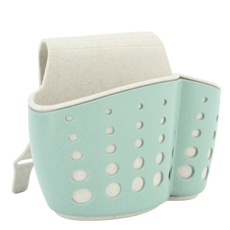 4Pcs Sink Sponge Holder PP 2 Layer Adjustable Strap Soap