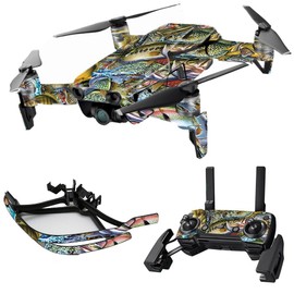 MightySkins Skin Compatible with DJI Max Coverage - Action Fish Puzzle | Protective, Durable, and Unique Vinyl Decal wrap Cover | Easy to Apply, Remove, and Change Styles | Made in The USA