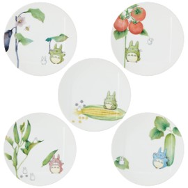 Noritake 1704-15L/VF9931A My Neighbor Totoro, Vegetable Series, Microwave Safe, Dishwasher Safe, 5 Pieces, Fine Porcelain
