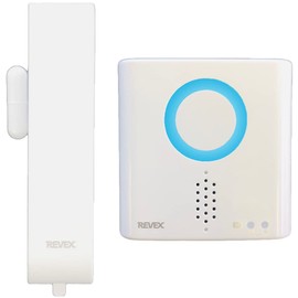 Revex XPN Series XPN730A Wireless Chime Transmitter/Receiver Set, Rainproof, Window/Door Opening Sensor, For Additional Use, Light/Sound Call Chime, Security