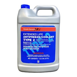 Honda Genuine Extended Life Antifreeze/Coolant Type 2, 50/50 Pre-Diluted, 1 Gallon