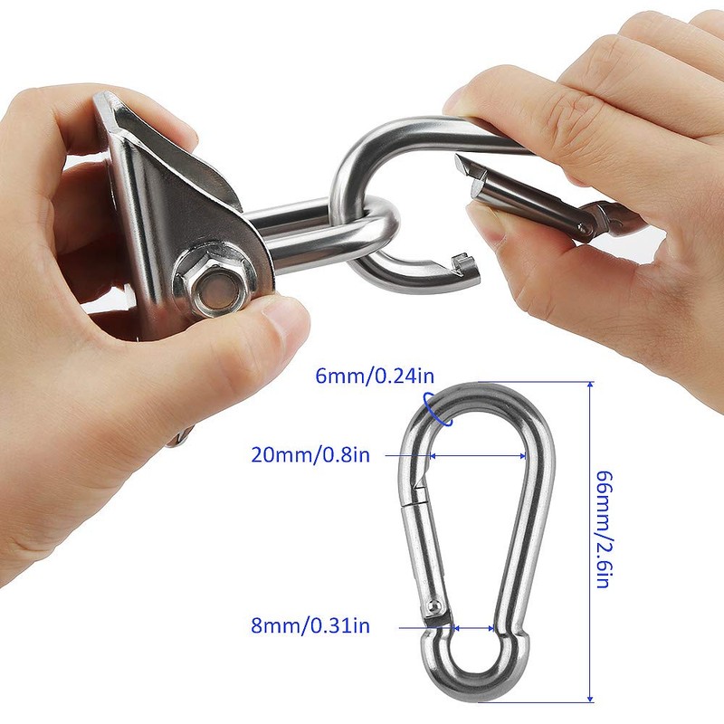 Awroutdoor 450 kg Capacity Stainless Steel 360° Rotating Ceiling Hook