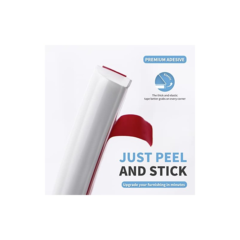 Art3d 10Ft Flexible Trim Caulk Strip, Peel and Stick Trim