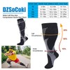 DZSoCoki Wide Calf Compression Socks Women Men, 3Pair Extra Large