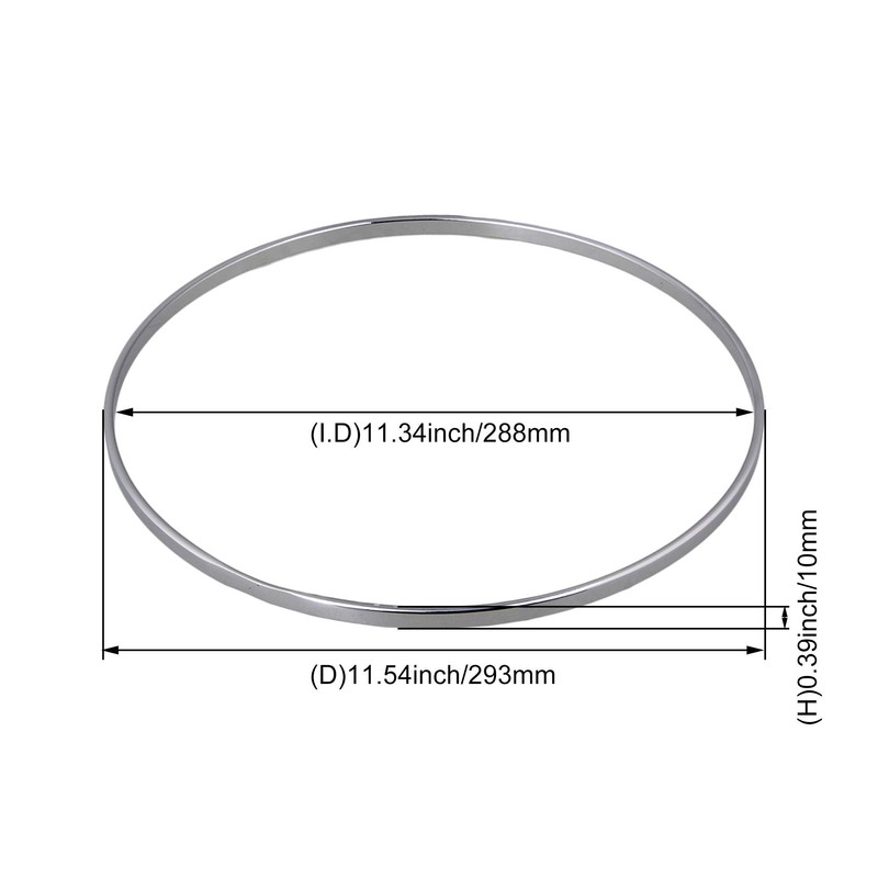 BQLZR 11.34 Inch Chrome Nickel Plated Banjo Tension Hoop Banjo