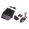 One Handed Gaming Keyboard Mouse Converter Wired 35 Keys Backlit