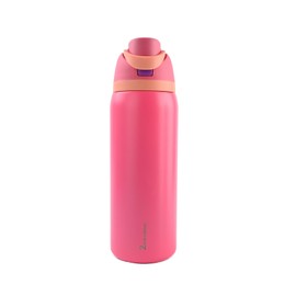 2MillionStore Insulated Water Bottle – Stainless Steel, Leakproof, 24H Cold & 12H Hot, Straw & Spout Lid, BPA-Free, Travel, Gym, Hiking, Sports Flask (Dark Pink, 24 Oz / 706ml)