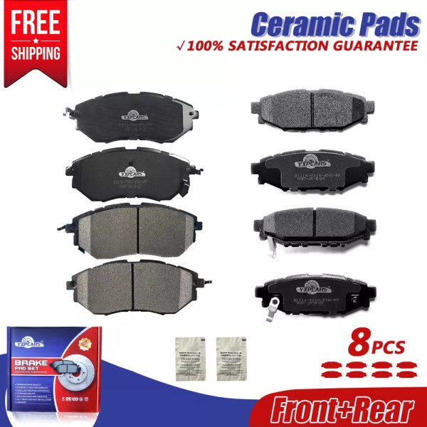 YXPCARS Front & Rear Ceramic Brake Pads For 2015 2016