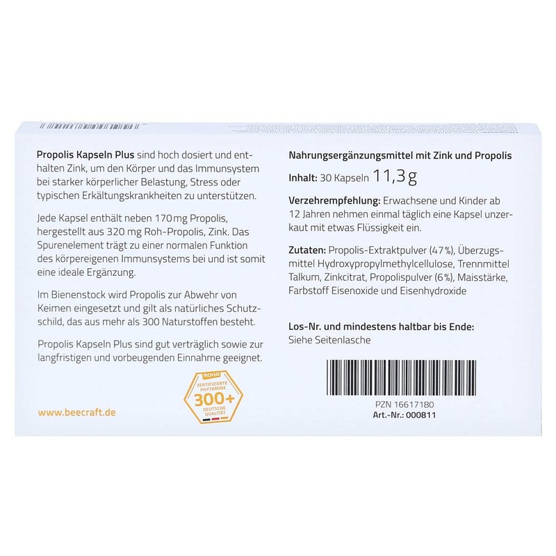 Beecraft Propolis Capsules Plus Pack of 30