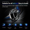 LUVIN Helmet Bluetooth Headset Motorbike Helmets Intercom Front & Rear