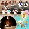 Draupnir 120PCS Little Jesus Figures Easter Mini Jesus Figurines in