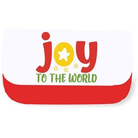 Joy to The World (Style Two) Festive Statement [XMAS21] Clutch-Style Pencil case - Red