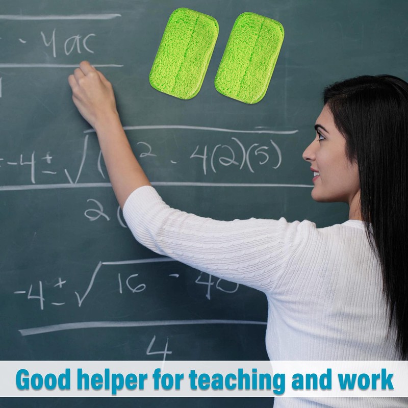 2 Packs Chalkboard Eraser - Washable Reusable Microfiber Eraser Cleaning