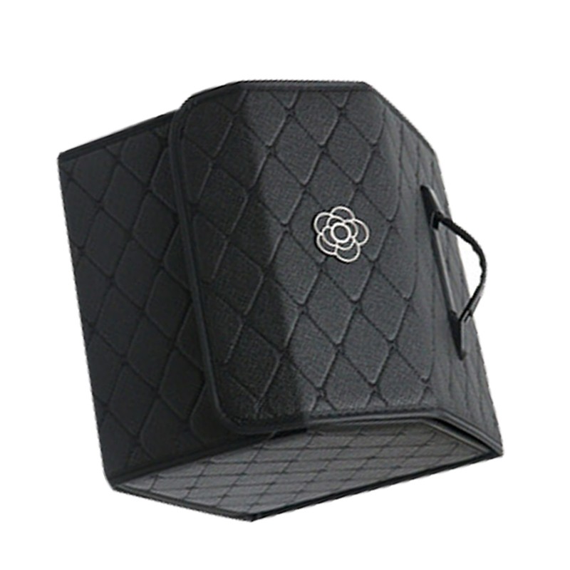 Car Trunk Storage Organizer High Capacity Multipurpose Pu Leather Portable