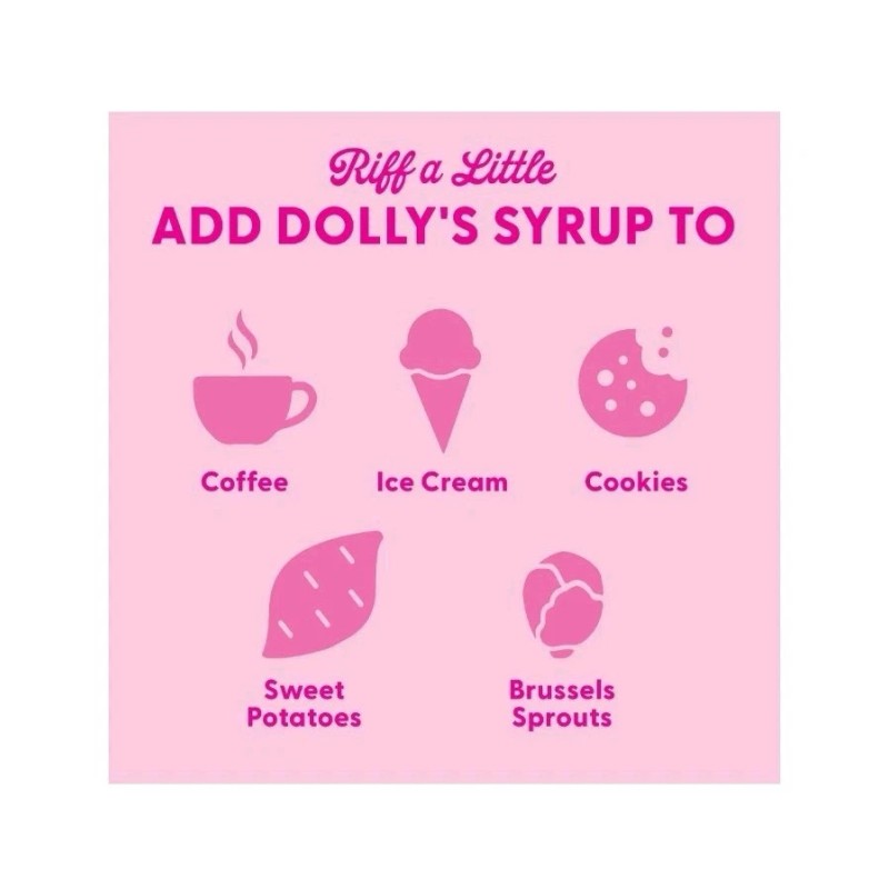 Dolly Parton Pancake Syrup Guitar Shaped Plastic Bottle Sealed New