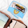 Sazuwu Sunshine Gifts for Women Birthday Blue Makeup Bag Sunflower