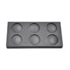 6 Cavity 1 oz Troy Ounce Round Gold Graphite Ingot