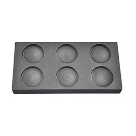 6 Cavity 1 oz Troy Ounce Round Gold Graphite Ingot Coin Mold for Melting Casting Refining Scrap Metal Jewelry