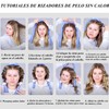 Rizador Pelo Sin Calor, Rulos Flexibles para Rizar Pelo Ondas,