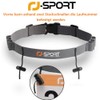 RJ-Sport Triathlon Race Number Belt, Running Strap with Numbers &