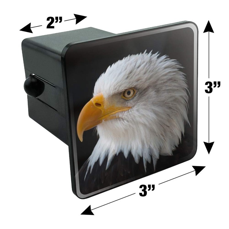 GRAPHICS & MORE Stoic Bald Eagle Tow Trailer Hitch Cover